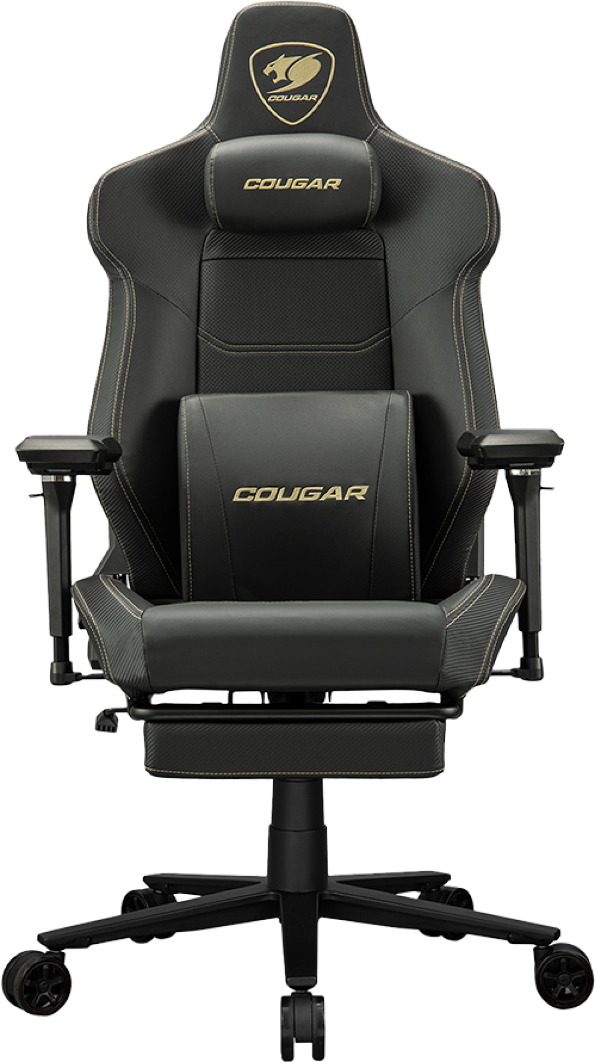 Геймърски стол COUGAR ARMOR EVO M Gaming chair, Черен/Златистна ниска цена с бърза доставка - BestPC.BG