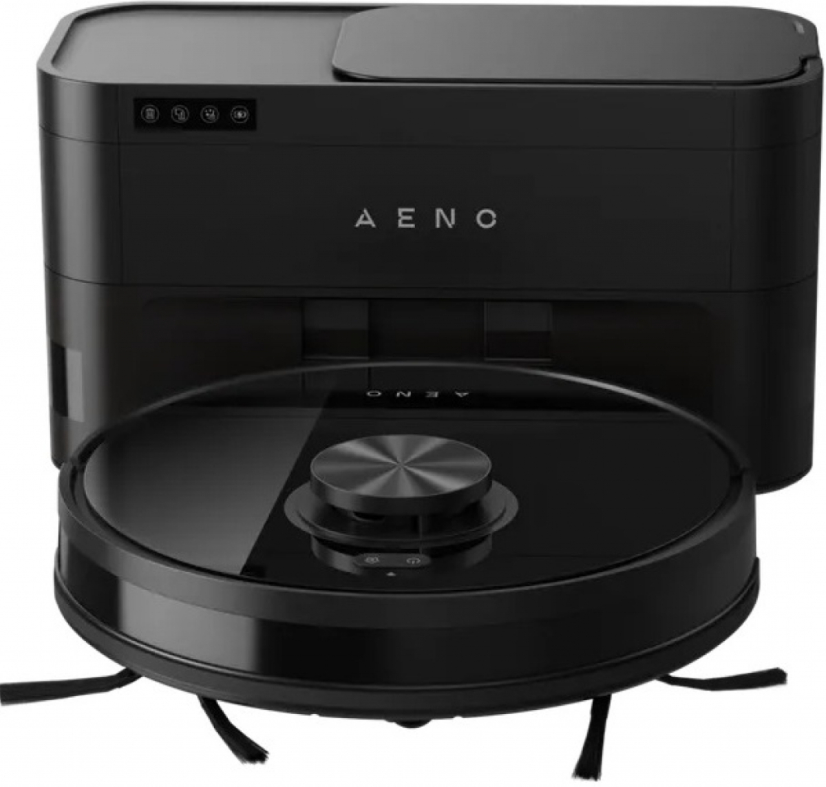 Прахосмукачка Робот-чистач с прахоуловител, 2в1 и резервоар за прах, 4000pa, 3200mAh, Черенна ниска цена с бърза доставка - BestPC.BG