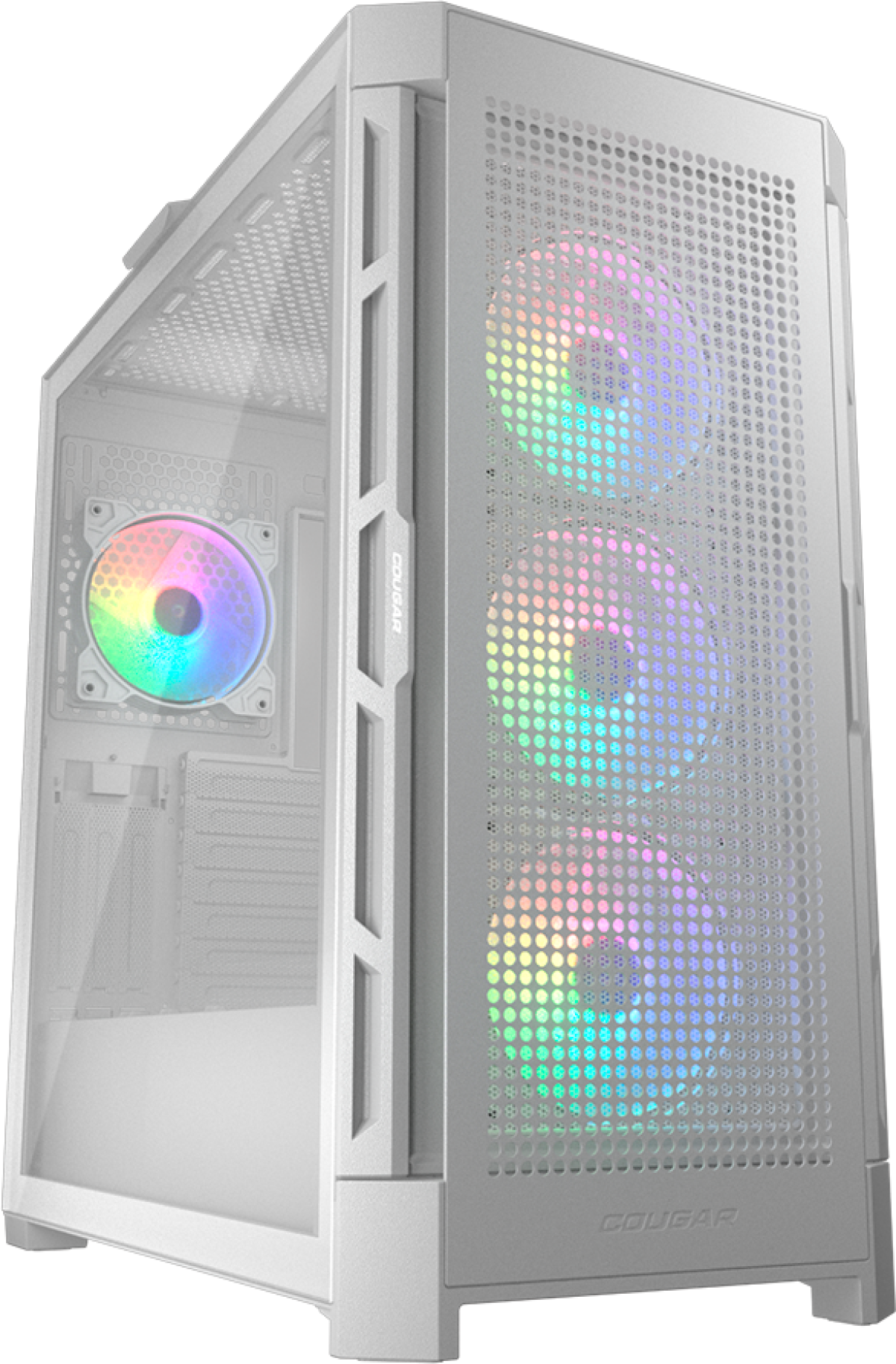 Кутия COUGAR DUOFACE PRO RGB PC Case, Mid Tower, Бялна ниска цена с бърза доставка - BestPC.BG