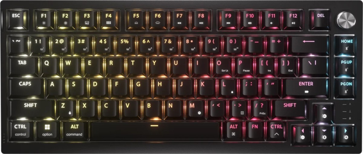 Геймърска Corsair K65 PLUS WIRELESS TACTILE 75% RGB Механична игрална клавиатурана ниска цена с бърза доставка - BestPC.BG