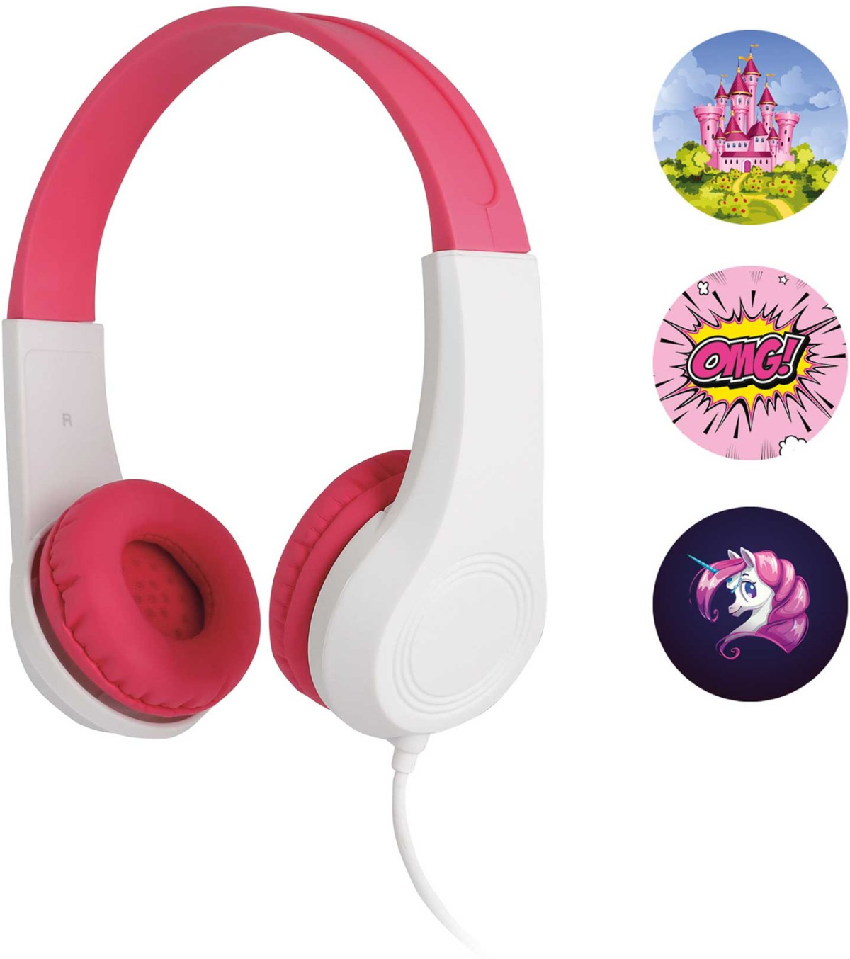 Слушалки Sencor SEP 255PK, с кабел, детски, розовина ниска цена с бърза доставка - BestPC.BG