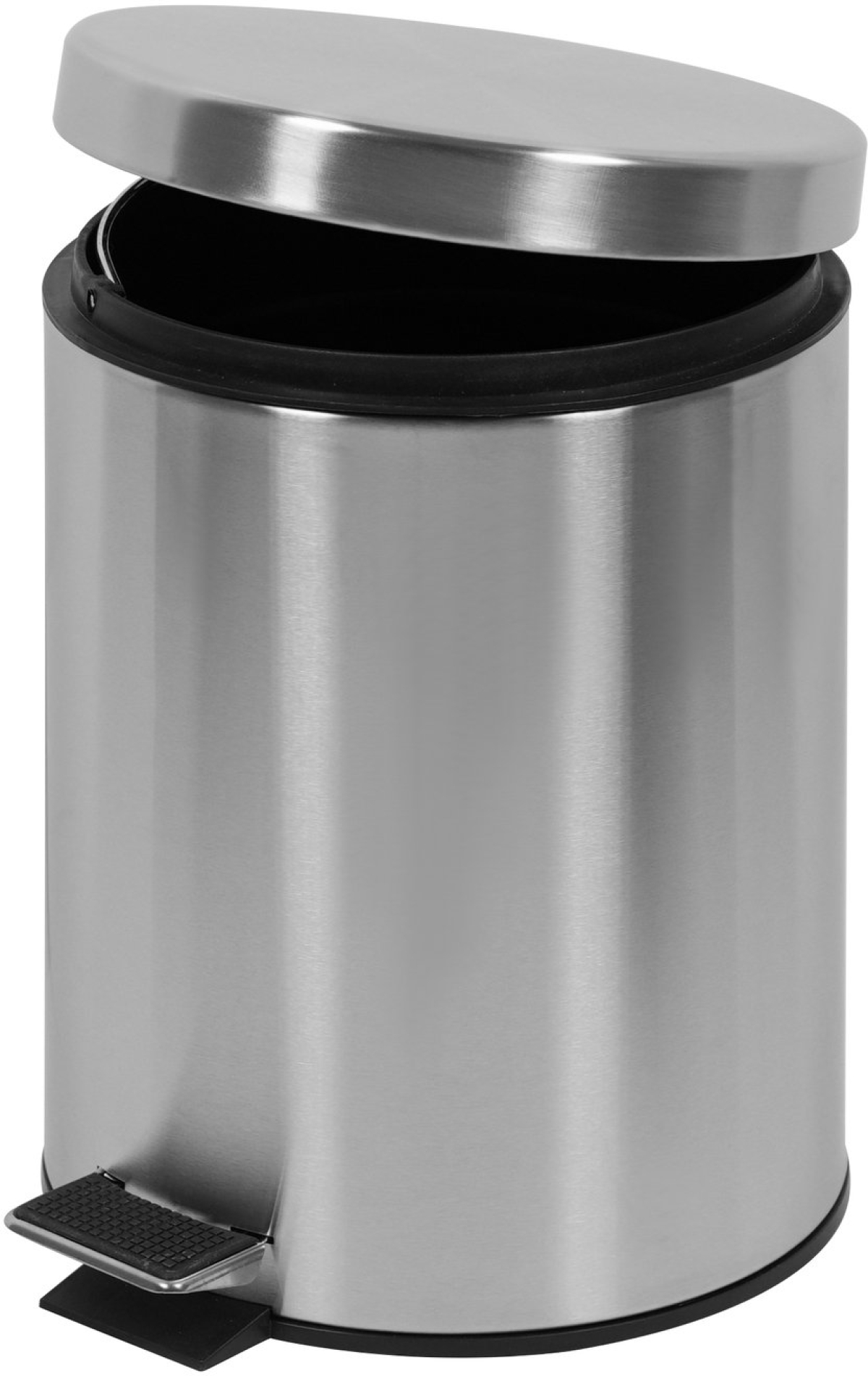 Office 1 Кош за отпадъци, с педал, метален, 20.5 х 20.5 х 27.5 cm, 5 L, иноксна ниска цена с бърза доставка - BestPC.BG