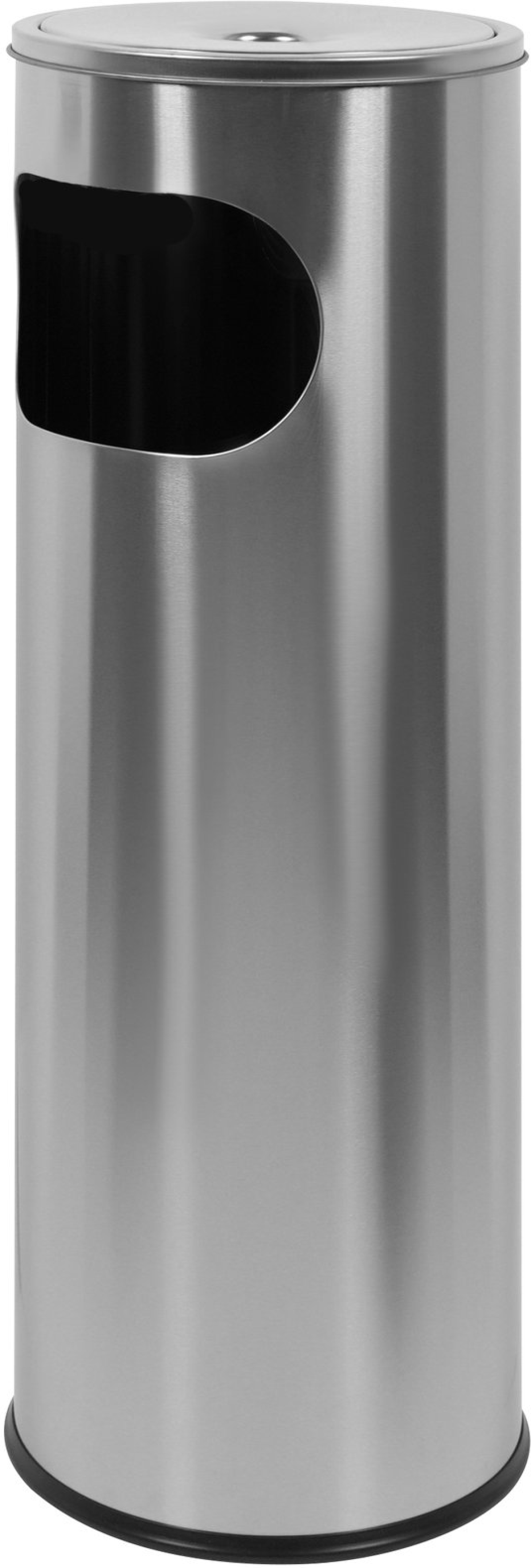 Office 1 Кош за отпадъци, с пепелник, 20.5 х 20.5 х 58 cm, иноксна ниска цена с бърза доставка - BestPC.BG