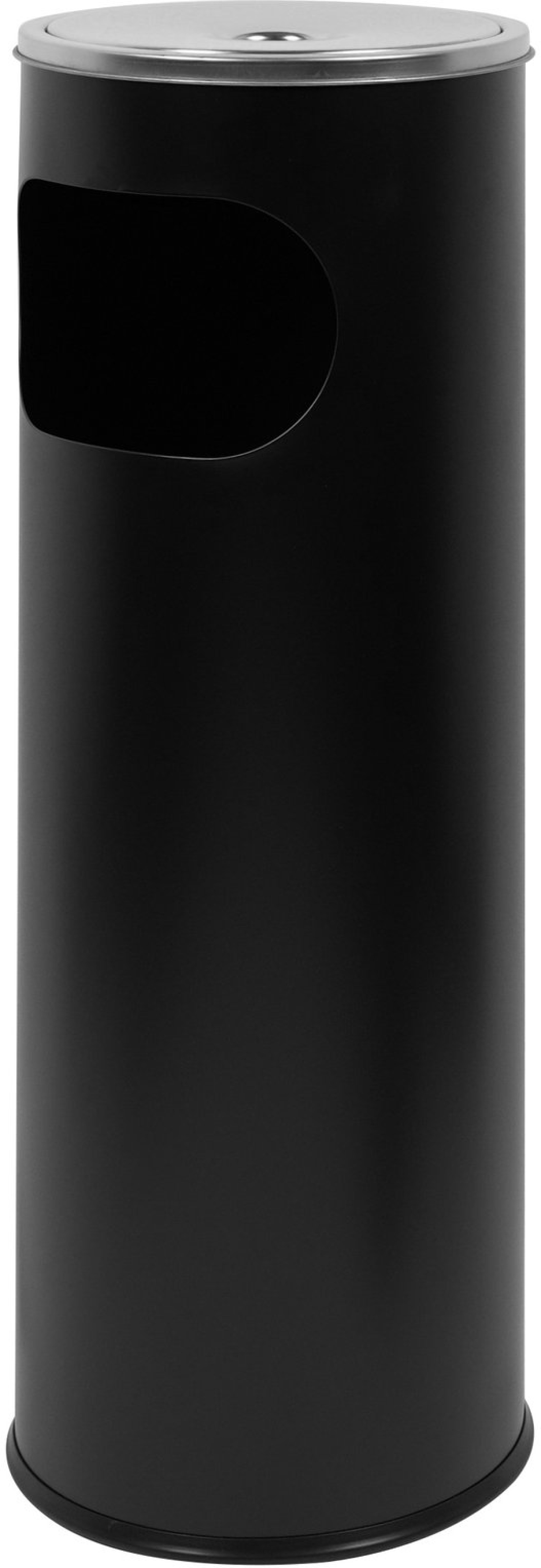 Office 1 Кош за отпадъци, с пепелник, 20.5 х 20.5 х 58 cm, Черен матна ниска цена с бърза доставка - BestPC.BG