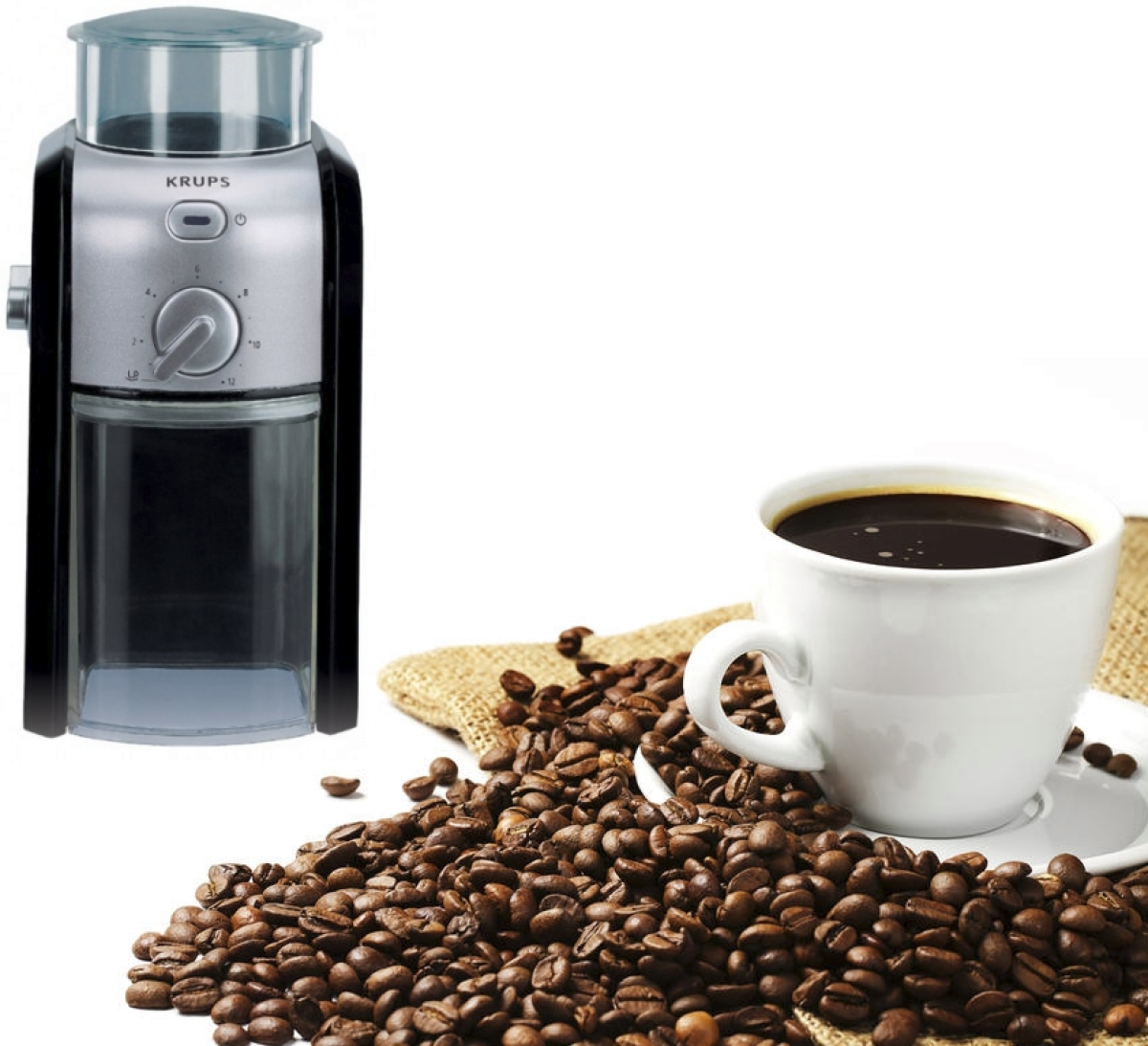 Krups GVX242, Coffee Grinder Pro Edition black/chromeна ниска цена с бърза доставка - BestPC.BG