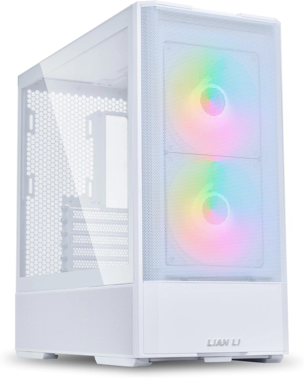Кутия Lian Li LANCOOL 207 Mid-Tower, Tempered Glass, Бялна ниска цена с бърза доставка - BestPC.BG