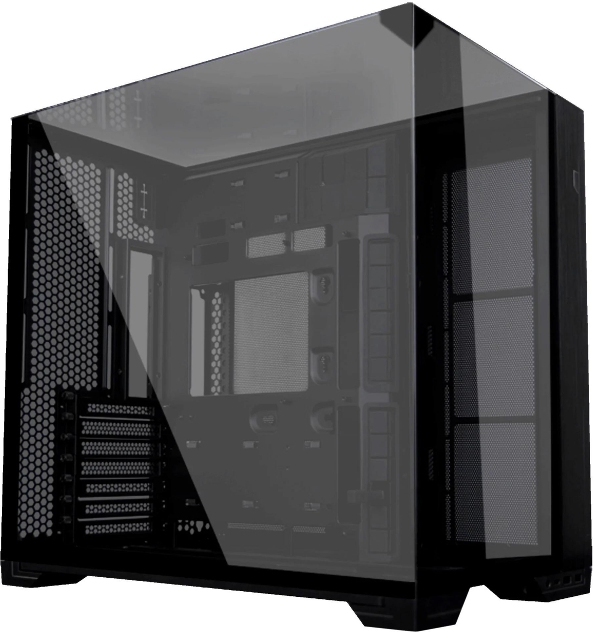 Кутия Lian Li O11 Vision Compact Mid-Tower, Tempered Glass, Чернана ниска цена с бърза доставка - BestPC.BG