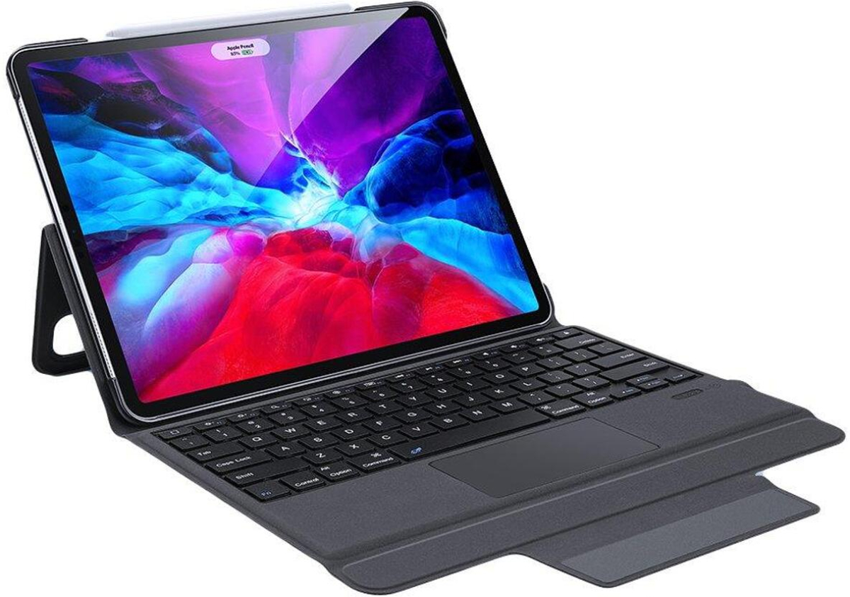 Калъф за таблет iPad Pro 12.9 2021-2018, DUX DUCIS Touchpad Keyboard Case, Черенна ниска цена с бърза доставка - BestPC.BG