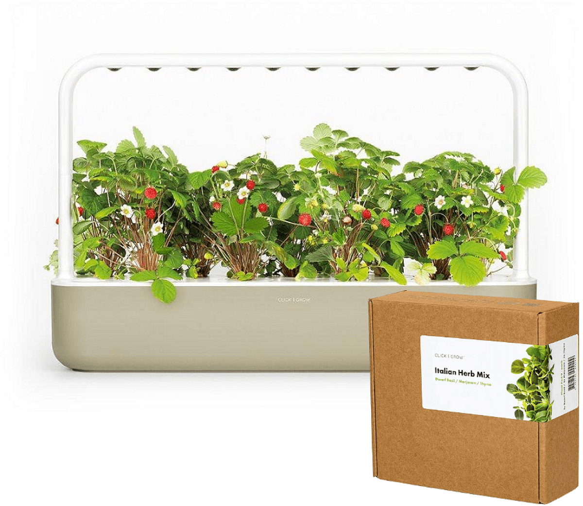 Click and Grow смарт саксия Smart Garden 9 + семена 9 броя Италиански пица миксна ниска цена с бърза доставка - BestPC.BG