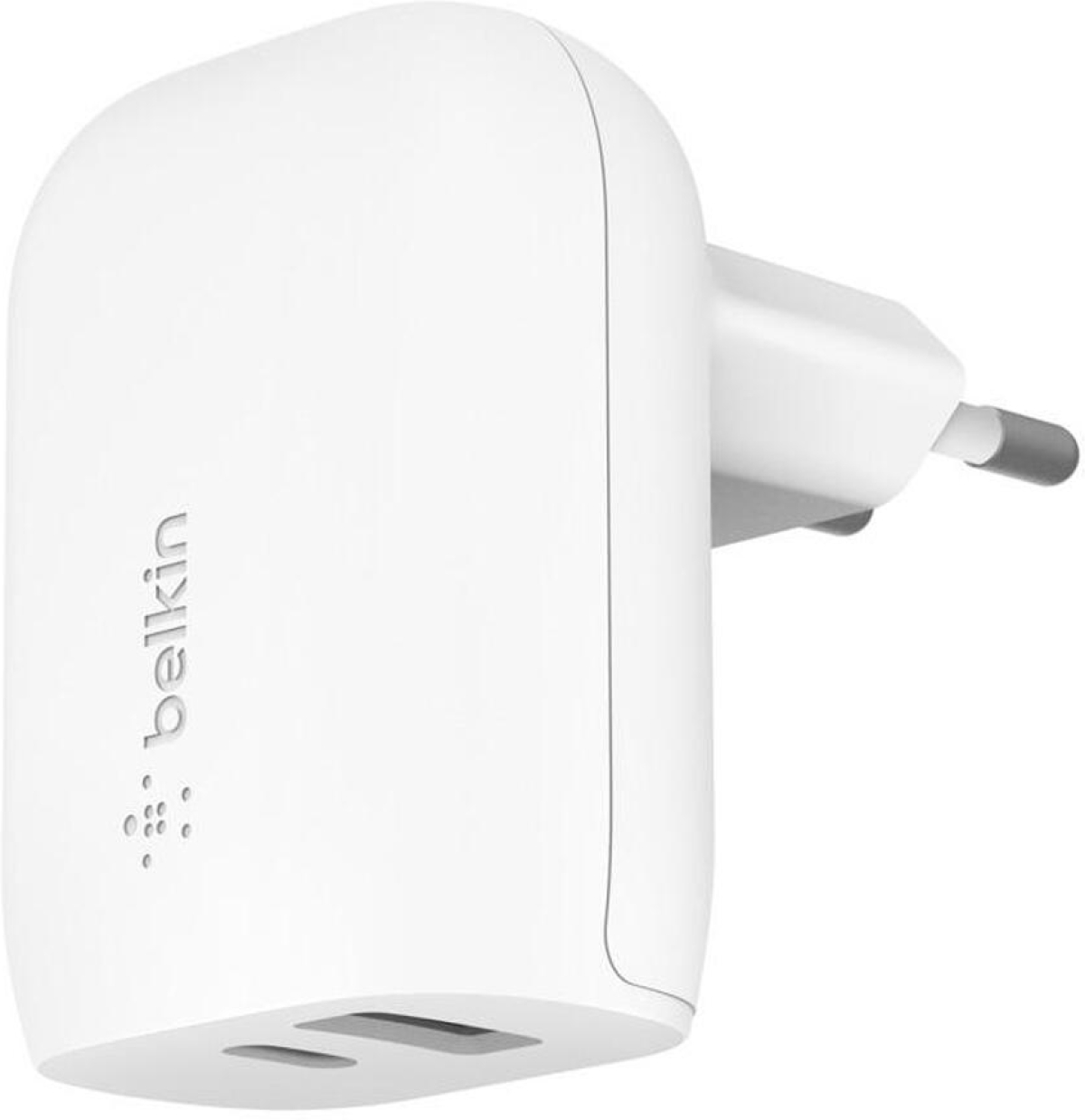 Принадлежност за смартфон Зарядно устройство двойно Belkin BOOSTCHARGE PD 32W USB-C PD/USB-A, Бялна ниска цена с бърза доставка - BestPC.BG
