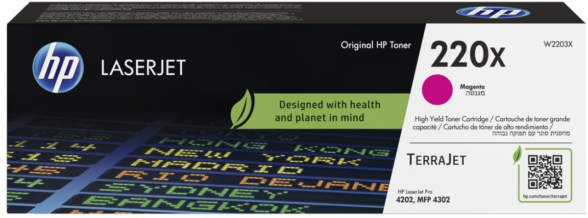 HP 220X LaserJet Оригинална тонер касета до 5500 страници, Магентана ниска цена с бърза доставка - BestPC.BG