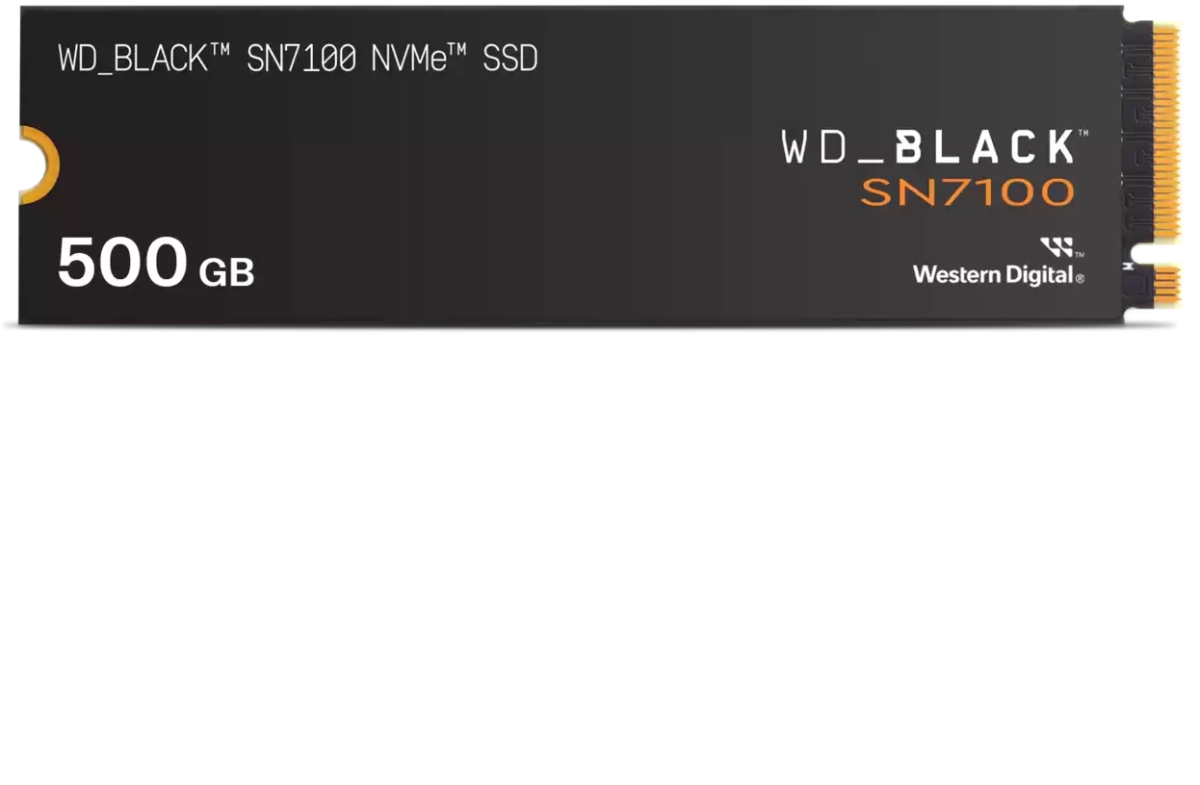 SSD Western Digital Black SN7100 - 500 GB SSD, M.2 2280, NVMe, PCIe Gen4x4; WDS500G4X0E-00CJA0на ниска цена с бърза доставка - BestPC.BG