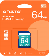 ADATA 512GB SDXC UHS-I U3 V30Sна ниска цена с бърза доставка - BestPC.BG