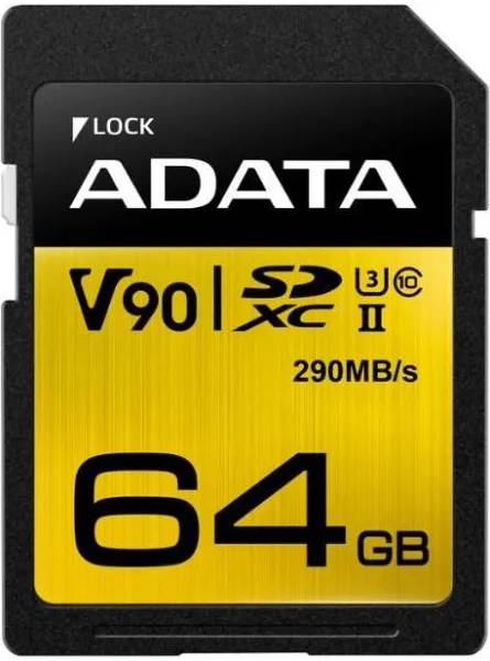 ADATA 64GB SDXC UHS-II U3 CLASS 10на ниска цена с бърза доставка - BestPC.BG