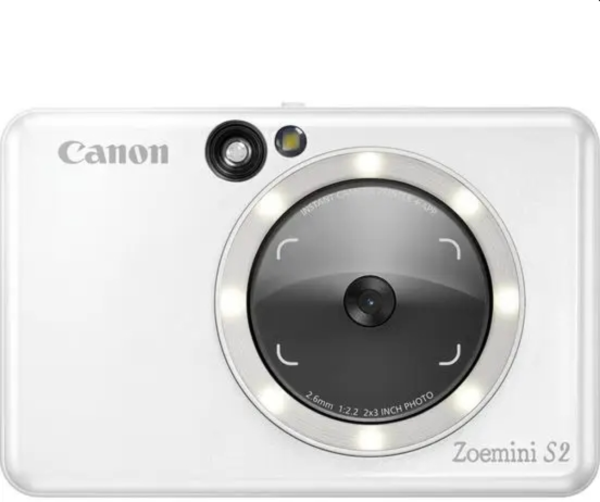 Фотоапарат Canon instant camera printer  Zoemini S2 ZV223, Pearl Whiteна ниска цена с бърза доставка - BestPC.BG