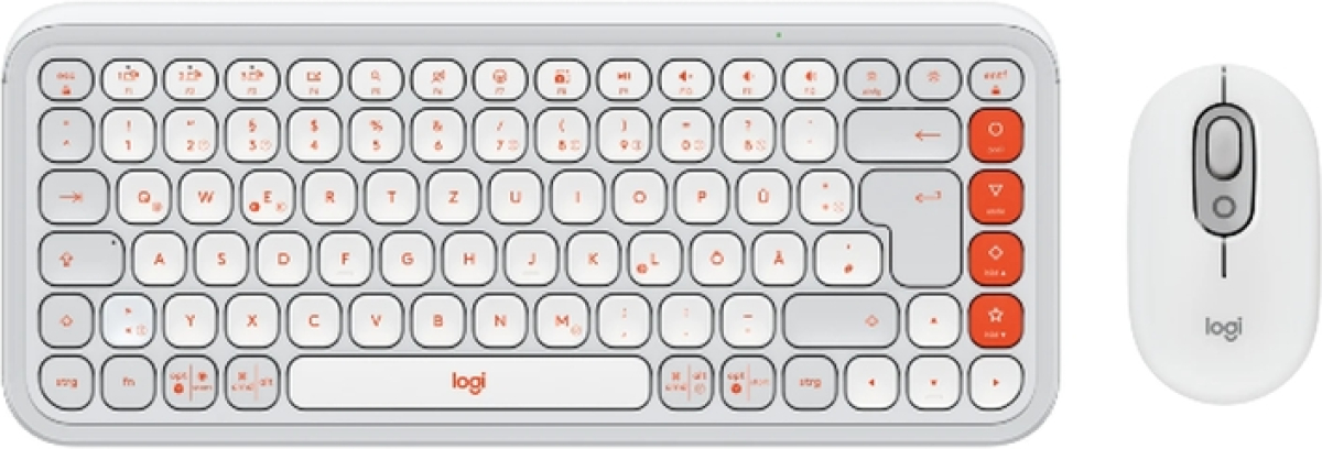 Клавиатура Logitech Pop Icon Combo - US INT\'L - BT - N-A - INTNL-973, Бялна ниска цена с бърза доставка - BestPC.BG