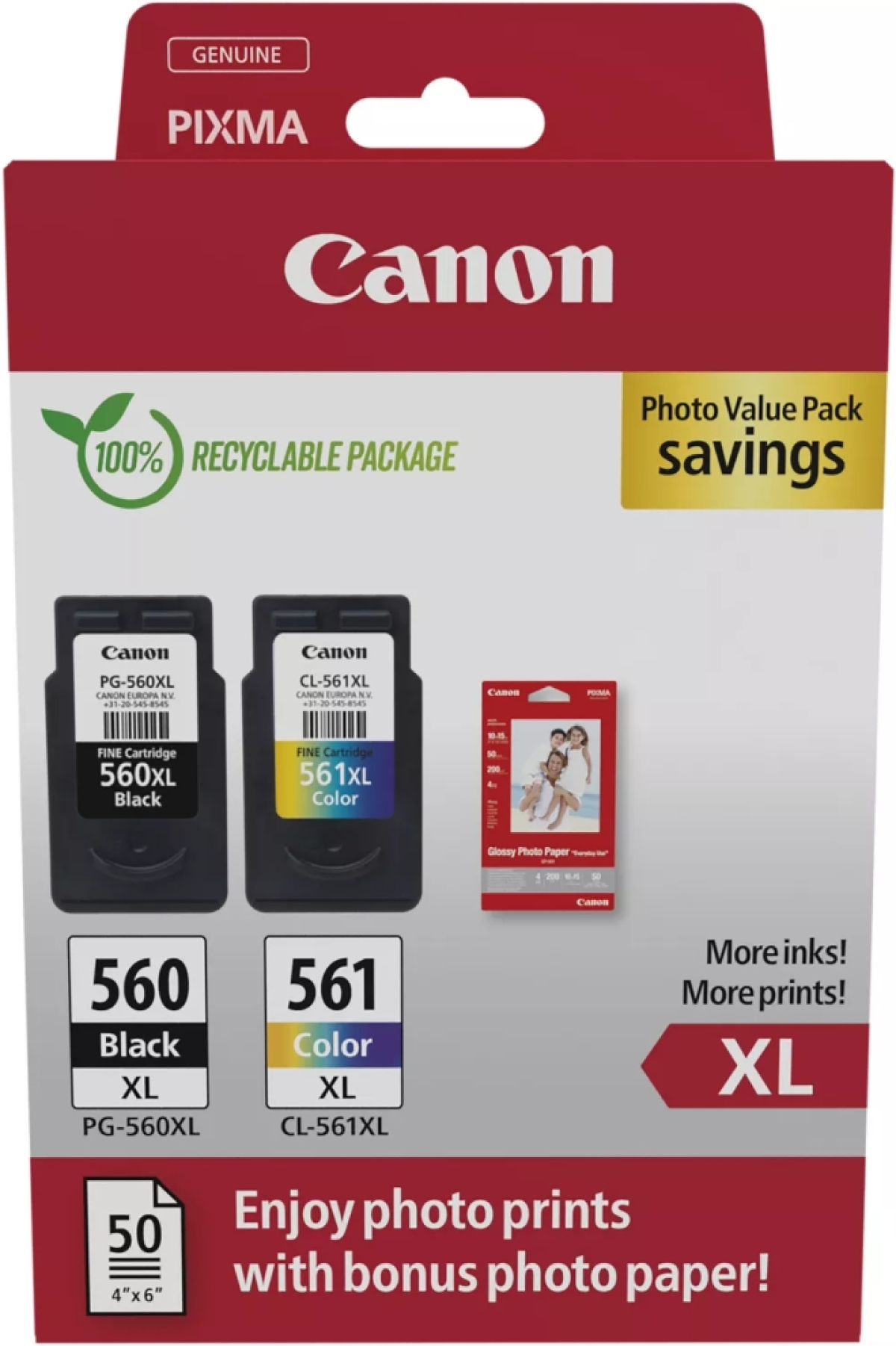 Касета с мастило Canon PG-560XL - CL-561XL PVPна ниска цена с бърза доставка - BestPC.BG