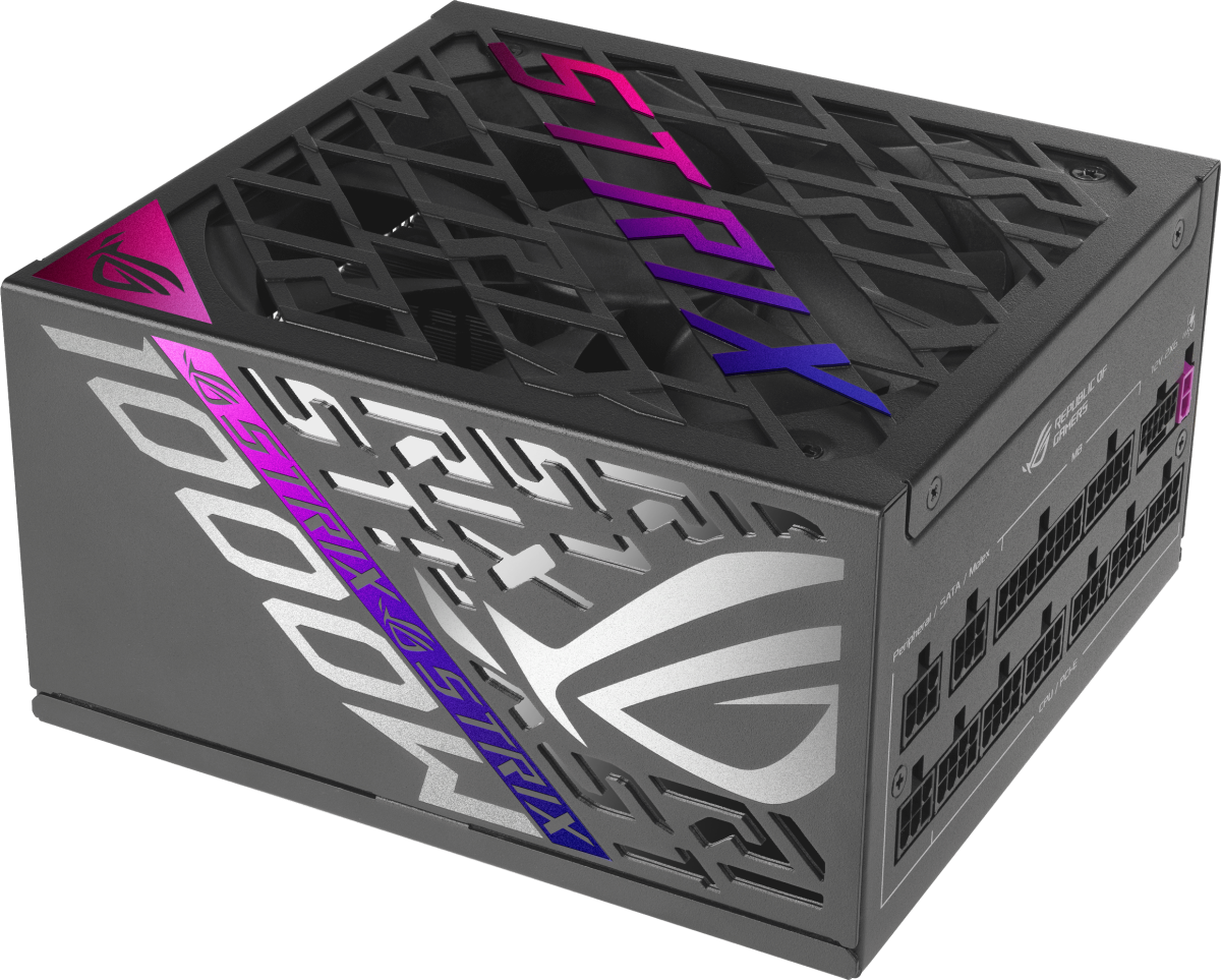 Захранващ блок ASUS ROG STRIX 1000W, 80+ Platinum PCIe 5.1, Fully Modularна ниска цена с бърза доставка - BestPC.BG