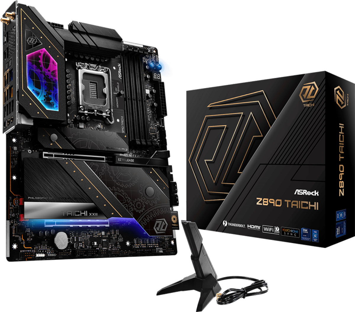 Дънна платка ASROCK MB Desktop Z890 Taichi, S1851, 4x DDR5, 1x PCIe 5.0 x16, 1x PCIe 4.0 x4, 1x Blazimg M.2на ниска цена с бърза доставка - BestPC.BG