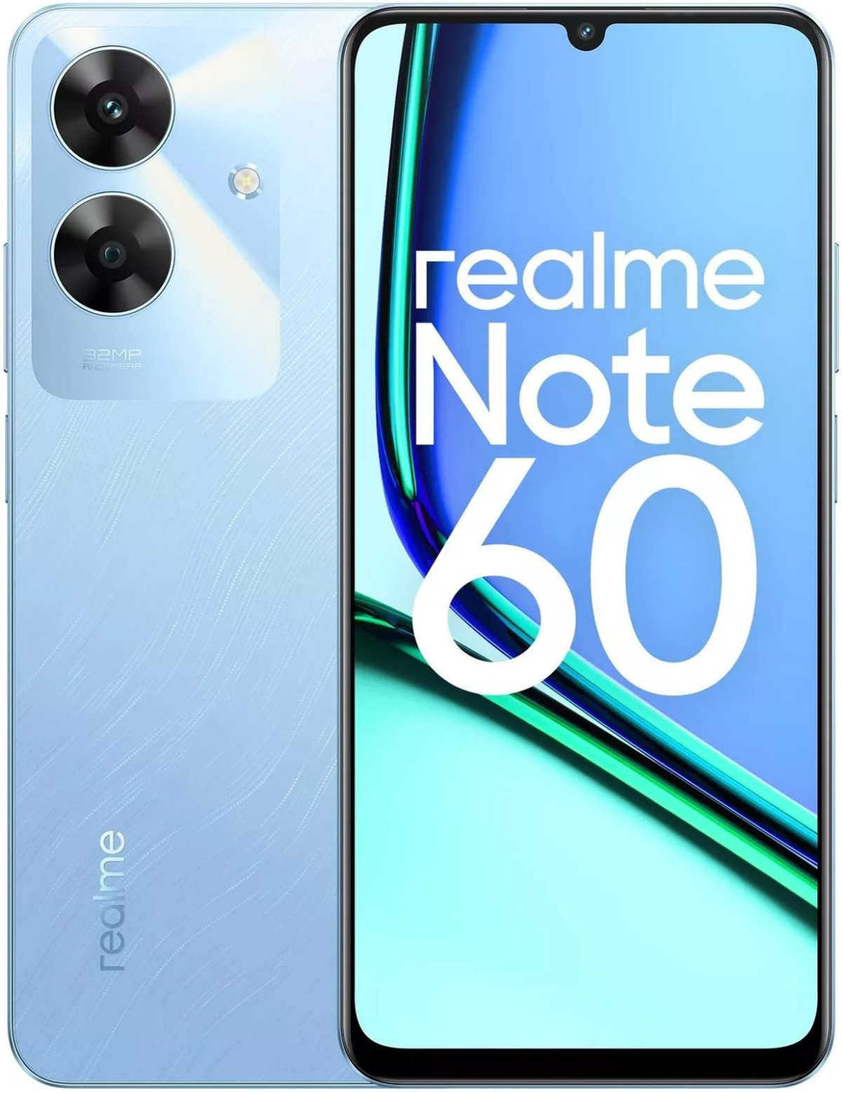 Смартфон Realme Note 60, 6GB, 128GB, 6.74" 1600 x 720, 32MP, 802.11ас, BT 5.0, Type-C, DS, 5000 mAh, Синна ниска цена с бърза доставка - BestPC.BG