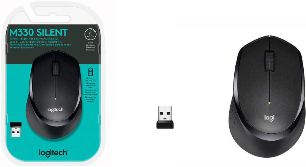 Безжична мишка Logitech M330 SILENT - нова, оригиналнана ниска цена с бърза доставка - BestPC.BG