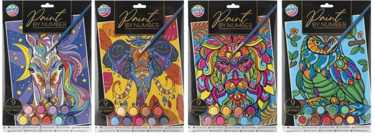 Moxy Рисуване по номера, A4, асорти, 48 брояна ниска цена с бърза доставка - BestPC.BG