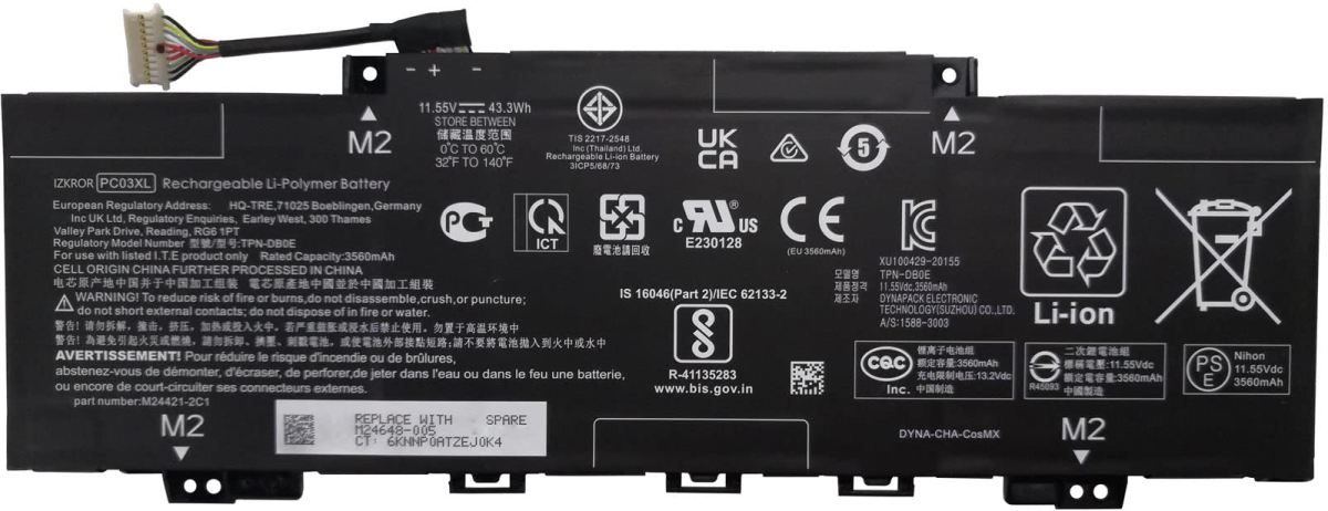 PC03XL батерия за лаптоп HP, 3 клетки, 11.55V, 39Whна ниска цена с бърза доставка - BestPC.BG