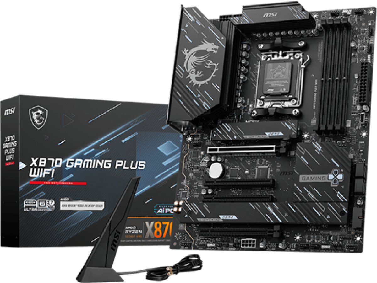 Дънна платка MSI X870 GAMING PLUS ATX, Socket AM5, AMD Ryzen 9000, Dual Channel DDR5, 5G LANна ниска цена с бърза доставка - BestPC.BG