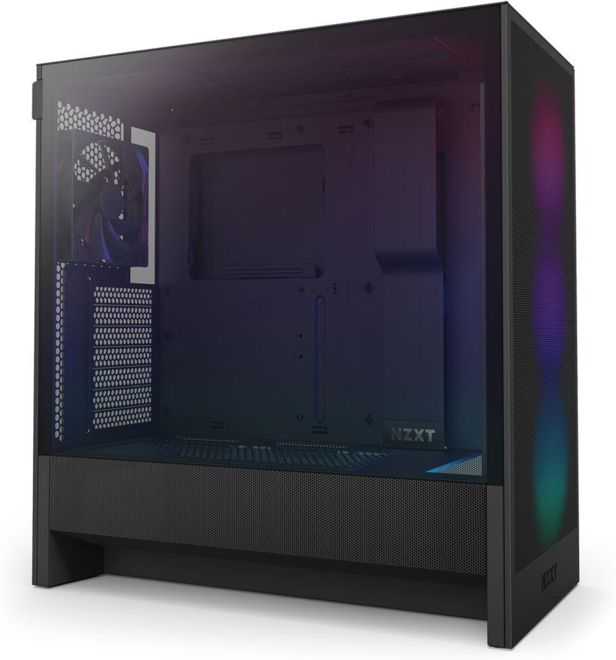 Кутия NZXT H5 Flow RGB 2024, Mid-Tower, Черенна ниска цена с бърза доставка - BestPC.BG