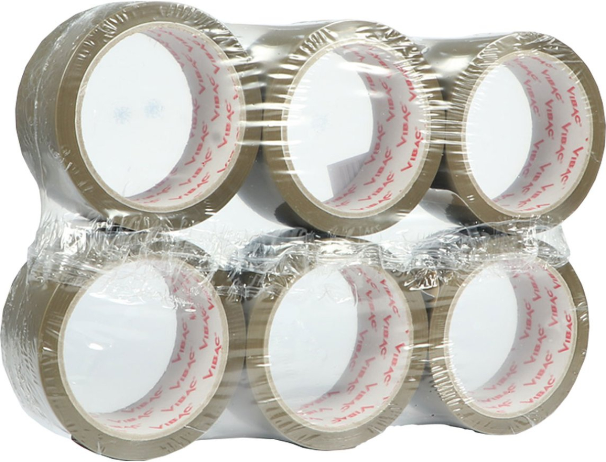 Office 1 Тиксо, солвент, 48 mm x 66 m, дебелина 50 микрона, кафяво, 6 брояна ниска цена с бърза доставка - BestPC.BG