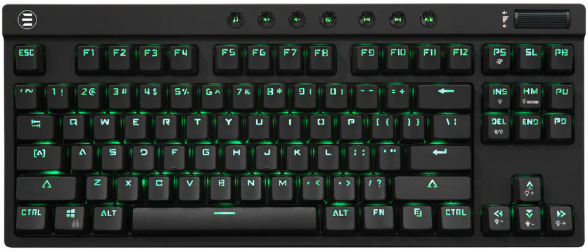 SBOX KODACHI :: Клавиатура White Shark, ESL-K1, 87+7 multimedia, RGB, OUTEMU RED, механична, USB-Cна ниска цена с бърза доставка - BestPC.BG