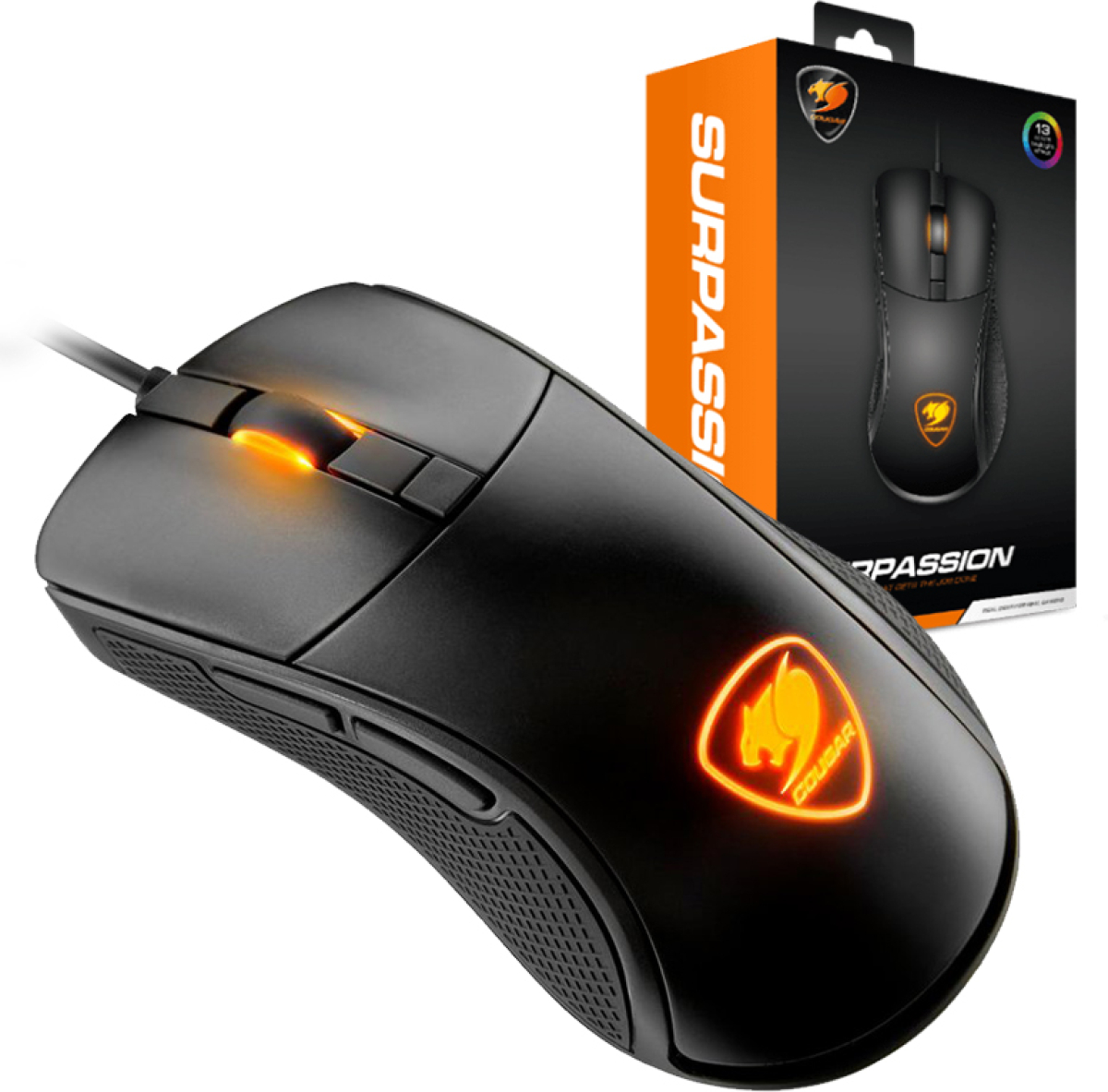 Гейминг мишка Cougar SURPASSION чернана ниска цена с бърза доставка - BestPC.BG