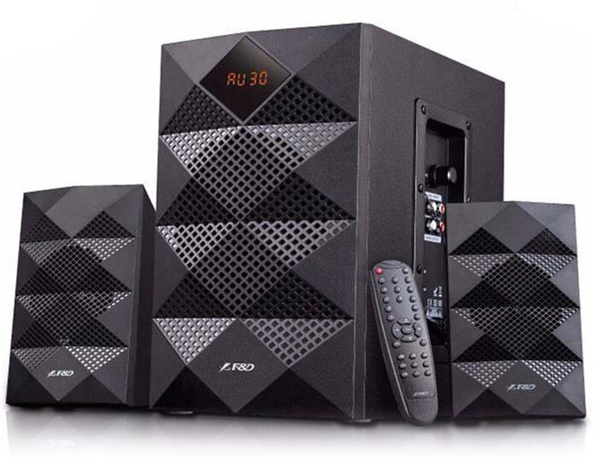 Озвучителна система Аудио Колони FENDA A180X, 2.1, Bluetooth 4.0, USB card reader, FM, Remote Control, Черенна ниска цена с бърза доставка - BestPC.BG