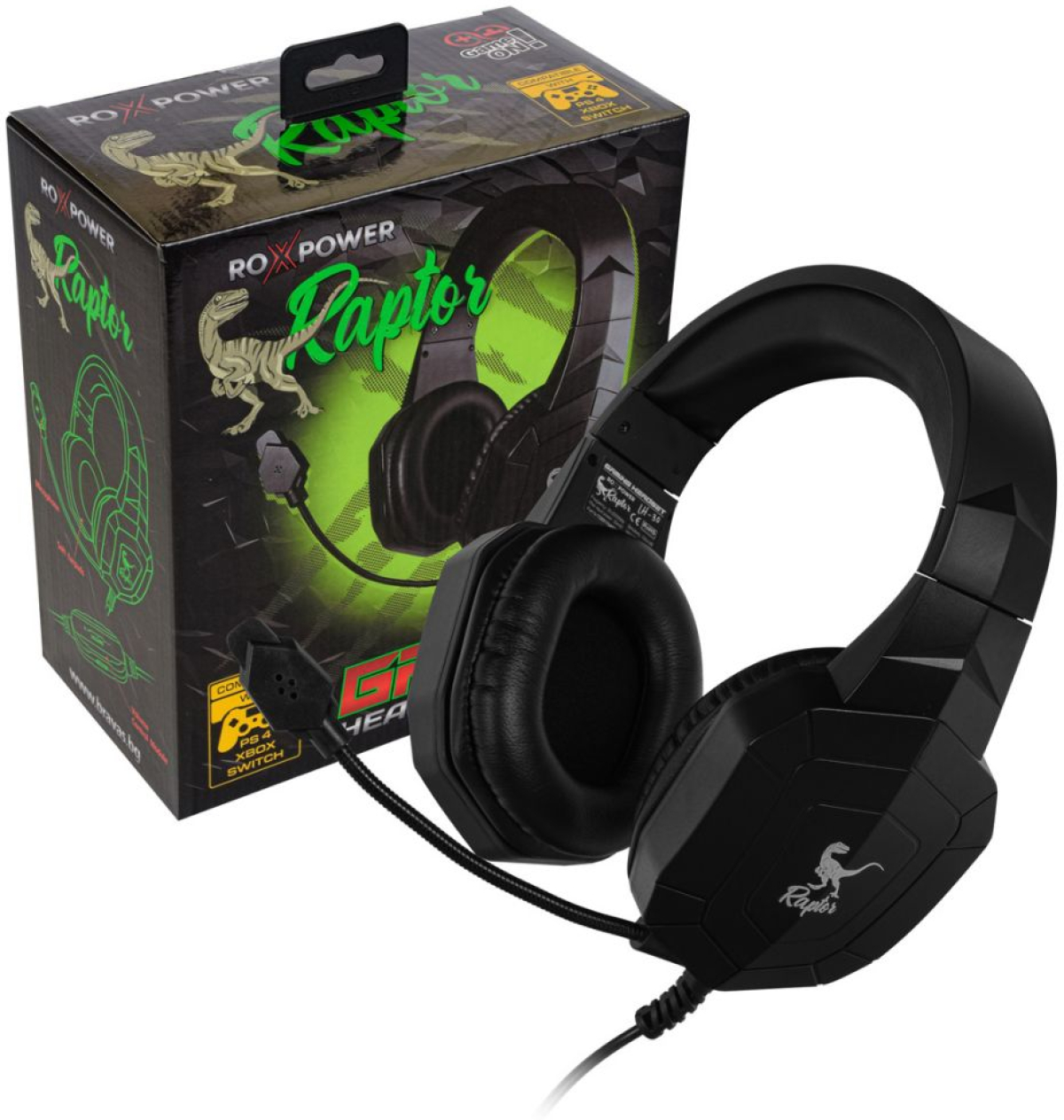 Гейминг слушалки за компютър ROXPOWER RAPTOR LH-30на ниска цена с бърза доставка - BestPC.BG