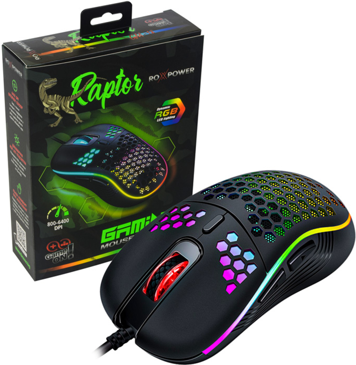 Гейминг компютърна мишка ROXPOWER RAPTOR GM-18на ниска цена с бърза доставка - BestPC.BG