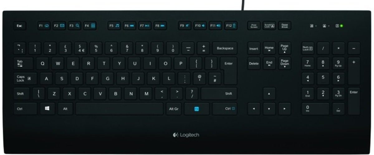 Компютърна клавиатура с кабел Logitech K280eна ниска цена с бърза доставка - BestPC.BG