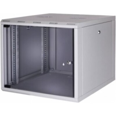 Комуникационен шкаф Lande 9U 19 със стъклена вратана ниска цена с бърза доставка - BestPC.BG