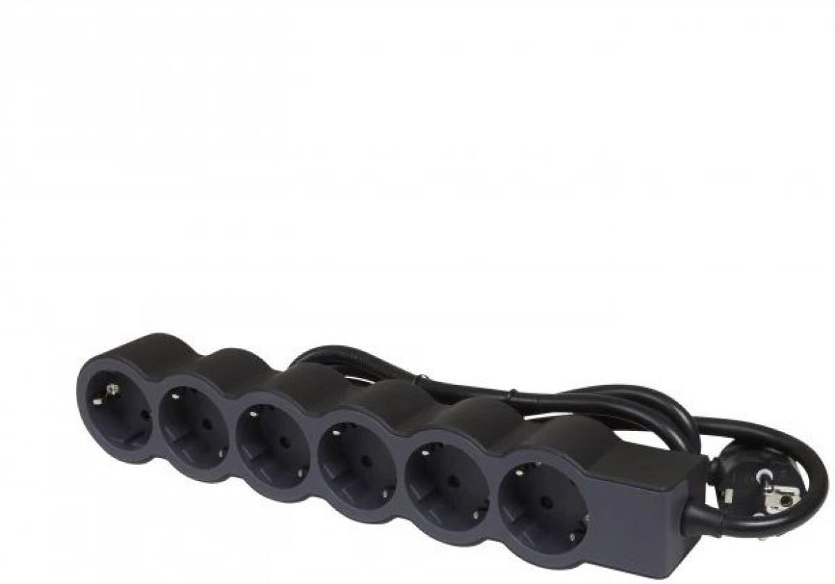 Контакт Разклонител с шест гнезда Legrand Standart, 1.5 метрана ниска цена с бърза доставка - BestPC.BG