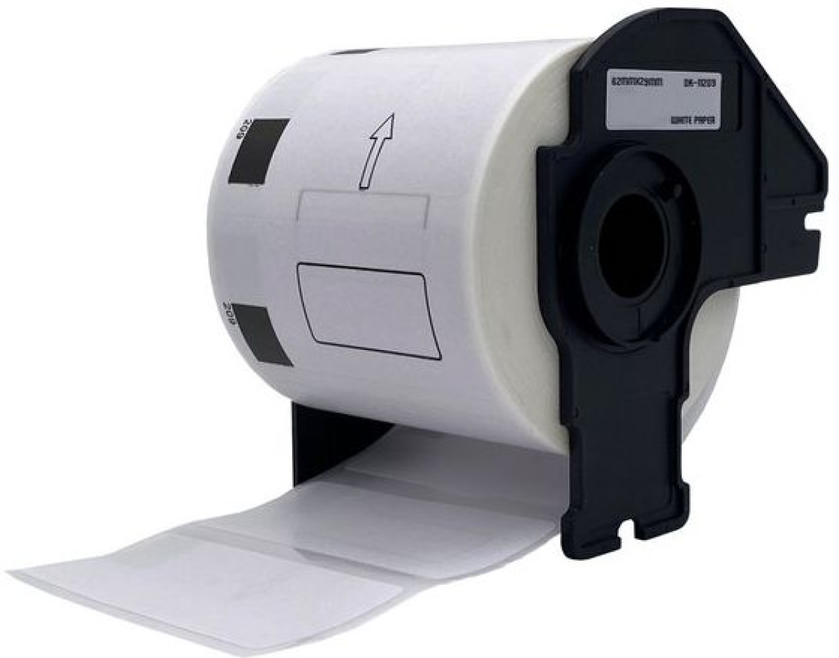 Касета за етикетен принтер ЛЕНТА ЗА ЕТИКЕТНИ ПРИНТЕРИ BROTHER ТИП QL - SMALL ADRESS LABELS - 29 mm x 62 mm x 800 - DK11209на ниска цена с бърза доставка - BestPC.BG