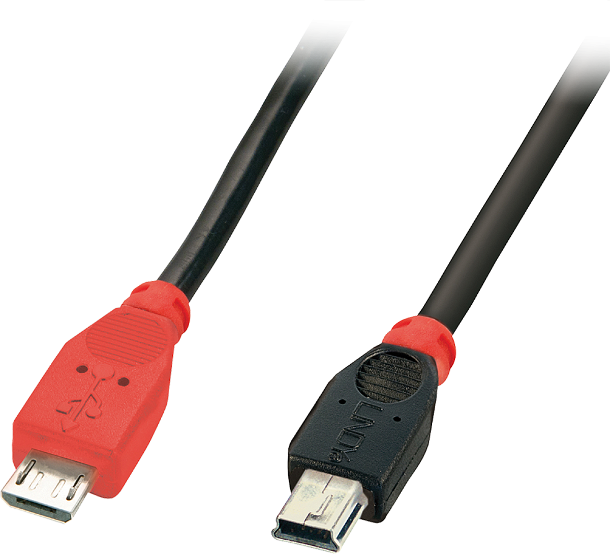КАБЕЛ USB LINDY - mini USB-B to micro USB-B - 2,0 m - Black - PN 31719на ниска цена с бърза доставка - BestPC.BG