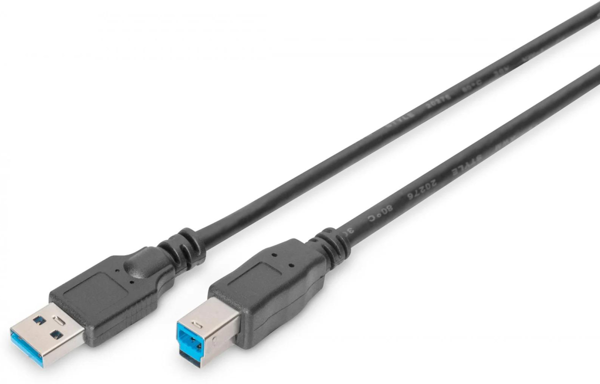 КАБЕЛ USB DIGITUS - USB-A to USB-B - 1,8 m - Black - PN DB-300115-018-Sна ниска цена с бърза доставка - BestPC.BG