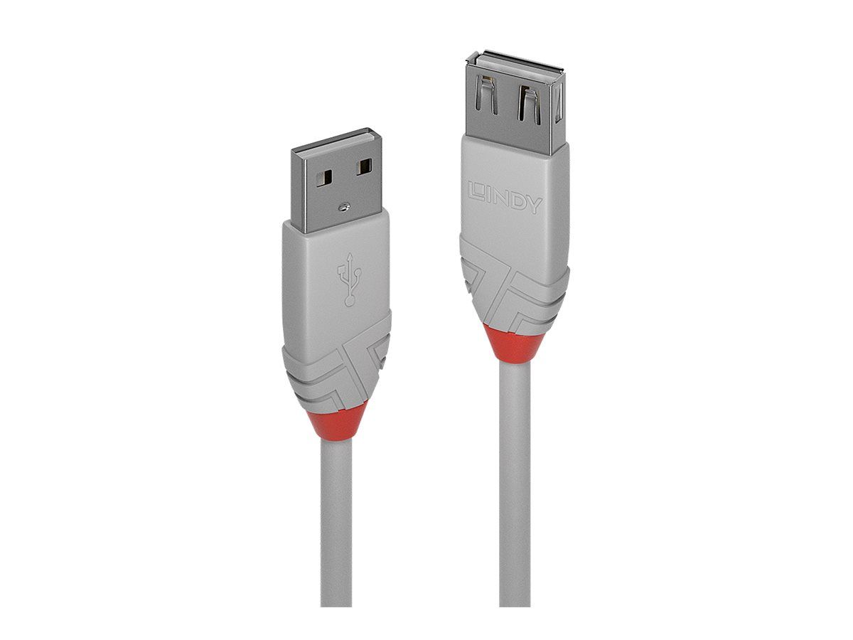 КАБЕЛ USB LINDY - USB to USB - 2,0 m - Grey - PN 36713на ниска цена с бърза доставка - BestPC.BG