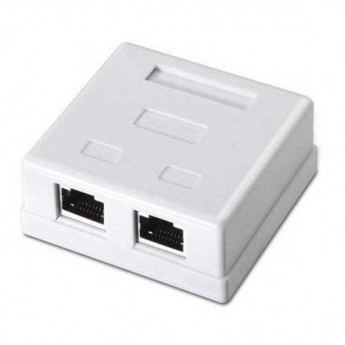 Интернет розетка RJ45 Cat5e двойнана ниска цена с бърза доставка - BestPC.BG