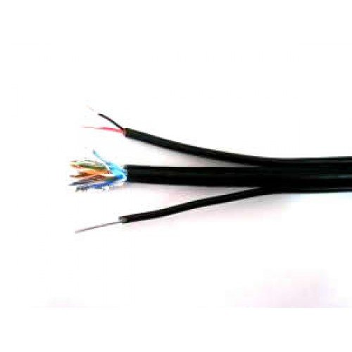 Инсталационен LAN кабел  Кабел FTP/M Cat5e 24AWG Cu + 2x0,75mm CU захранващи проводници, 305 метрана ниска цена с бърза доставка - BestPC.BG