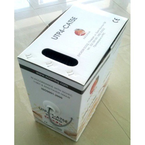 Инсталационен LAN кабел  Кабел UTP Cat5e 24AWG CU, 305 метрана ниска цена с бърза доставка - BestPC.BG