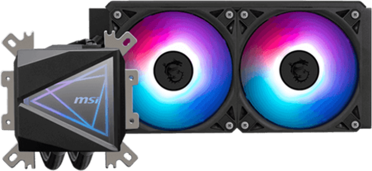 Водно охлаждане MSI MAG CORELIQUID I240 2x 120mm ARGB вентилатори, алуминиев радиатор, Loop Dynamic Bearingна ниска цена с бърза доставка - BestPC.BG