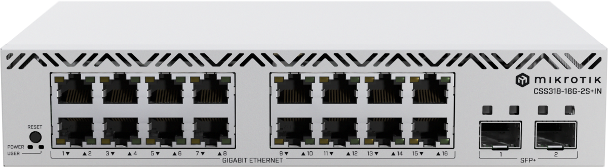 Комутатор/Суич Cloud Smart Switch MikroTik CSS318-16G-2S+INна ниска цена с бърза доставка - BestPC.BG