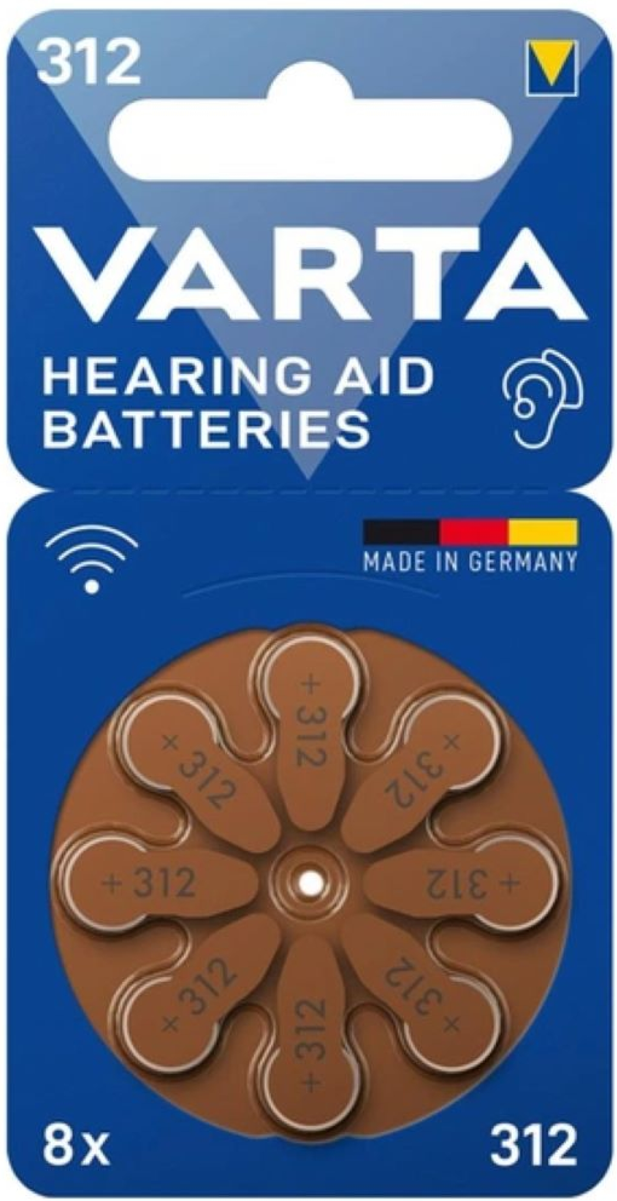 БАТЕРИИ ЗА СЛУХОВ АПАРАТ VARTA 312-BLI-8на ниска цена с бърза доставка - BestPC.BG