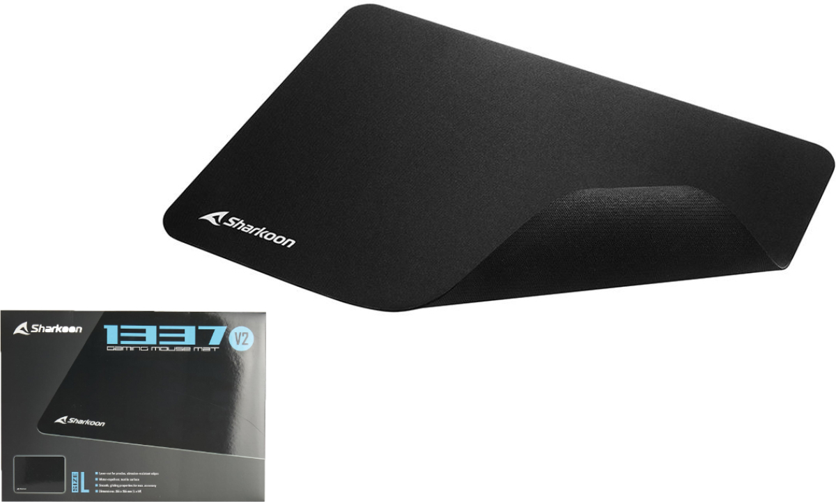 Подложка за мишка SHARKOON 1337 V2 GAMING SIZE Lна ниска цена с бърза доставка - BestPC.BG