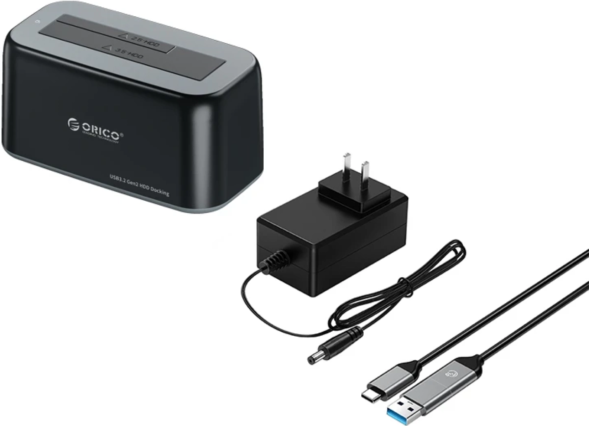 Orico докинг станция Storage - HDD-SSD Dock - 2.5-3.5 inch USB-C-USB-A - 6819C3-V1на ниска цена с бърза доставка - BestPC.BG